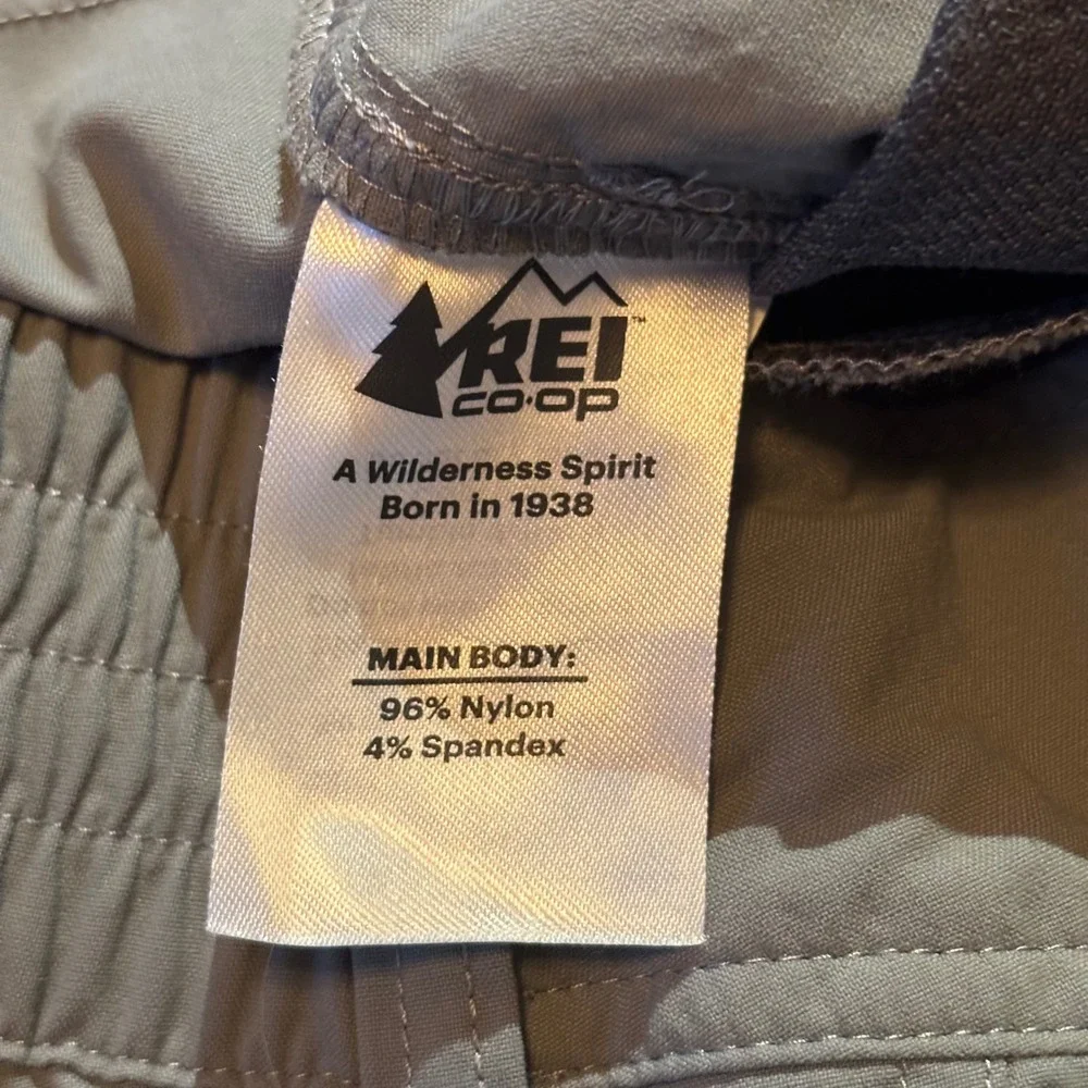 REI Co-op Sahara Convertible Pants Lot 2 Girls Kids Large 14-16 Gray Tan Hiking